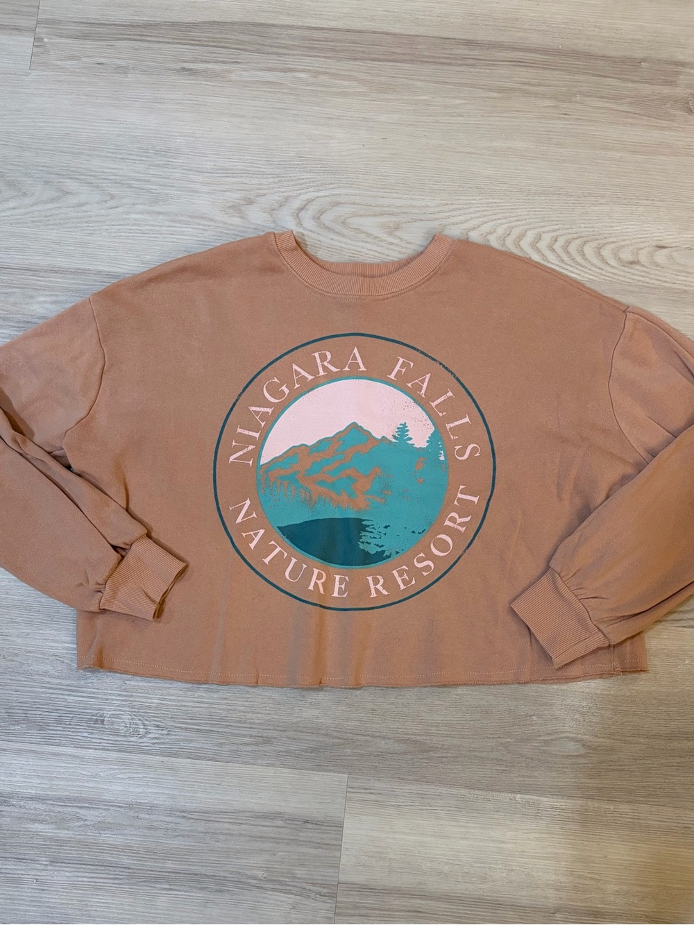 Cropped Graphic Crewneck